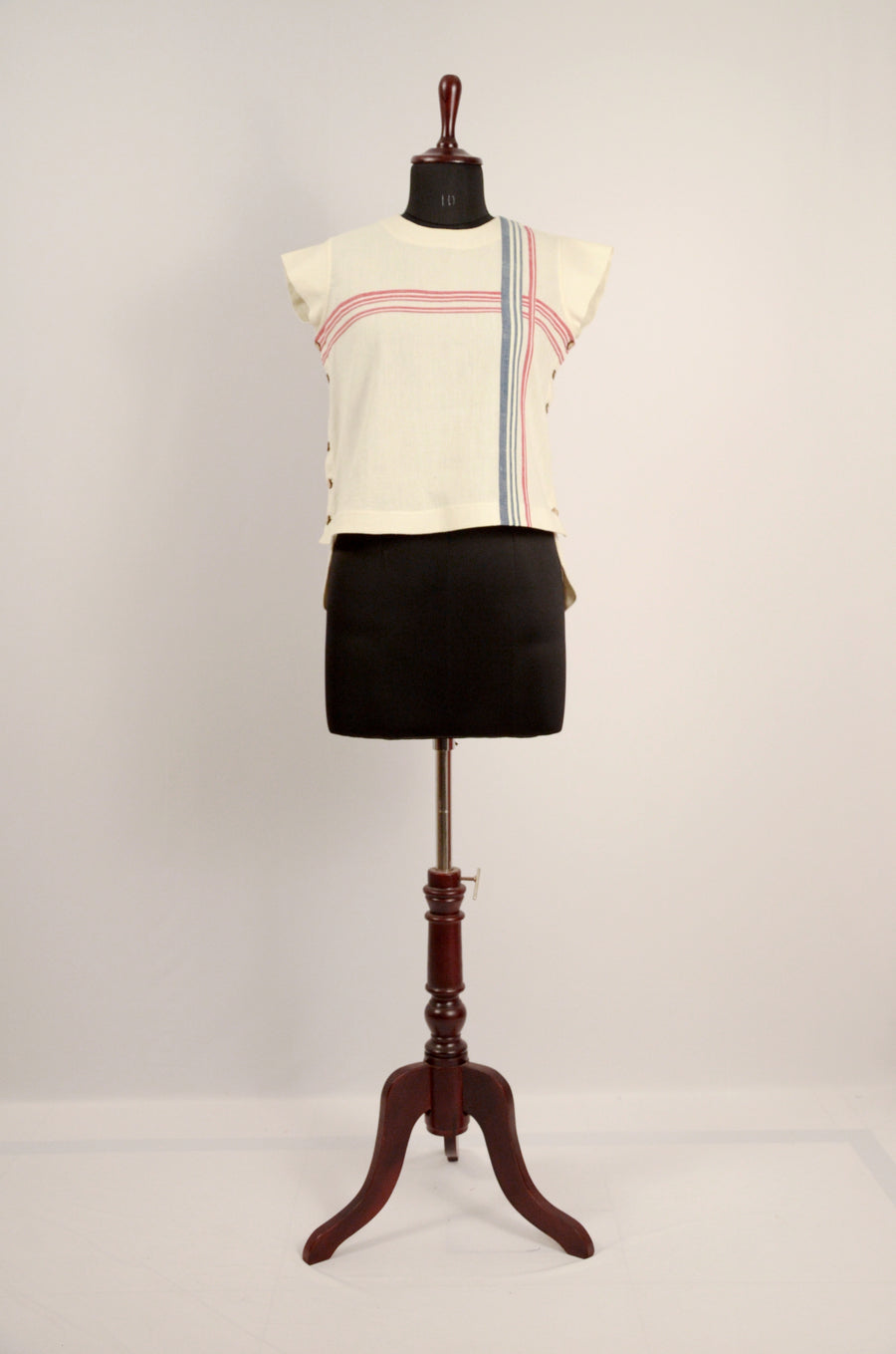 Side Button-Up Short Cotton Top