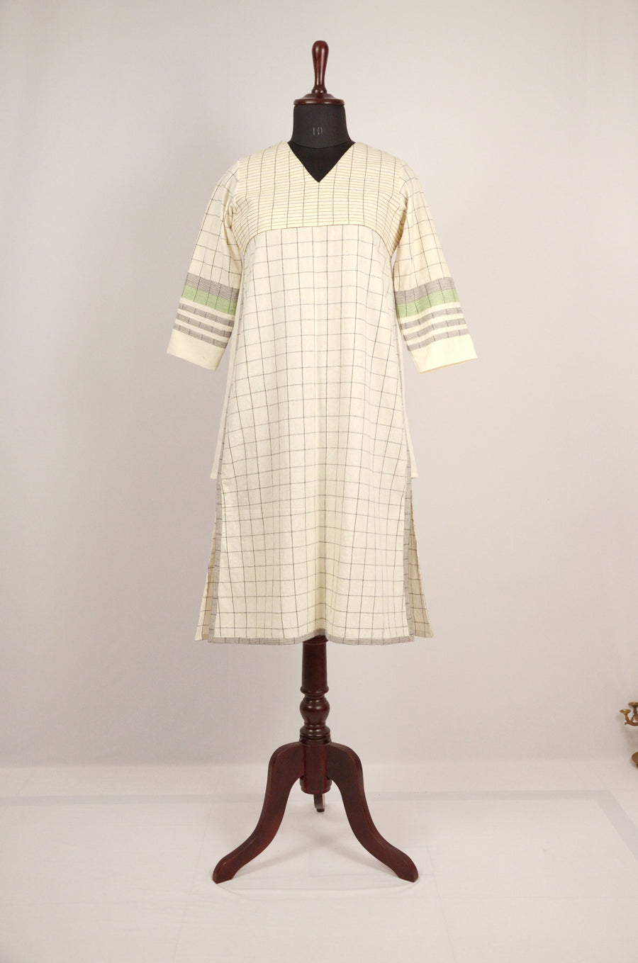 Inverted V - Side Cut Cotton Kurta