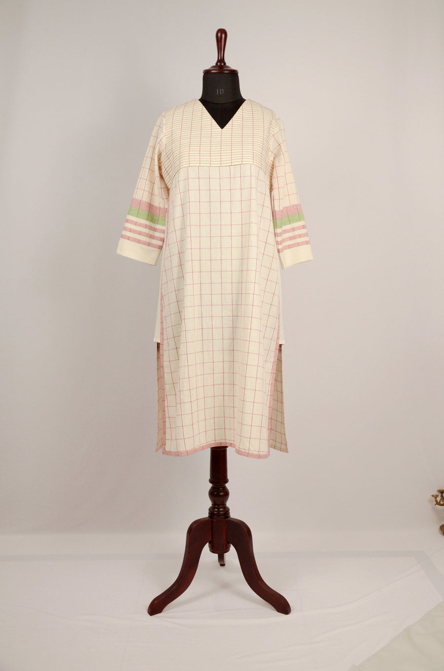 Inverted V - Side Cut Cotton Kurta