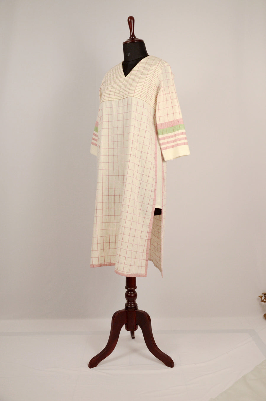 Inverted V - Side Cut Cotton Kurta