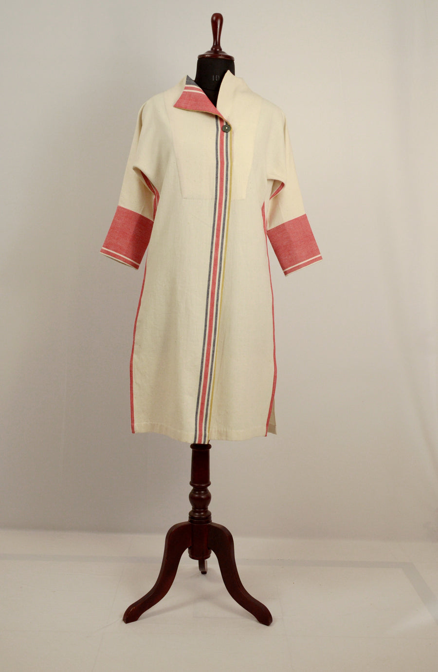 High Collar Billowy Cotton Kurta