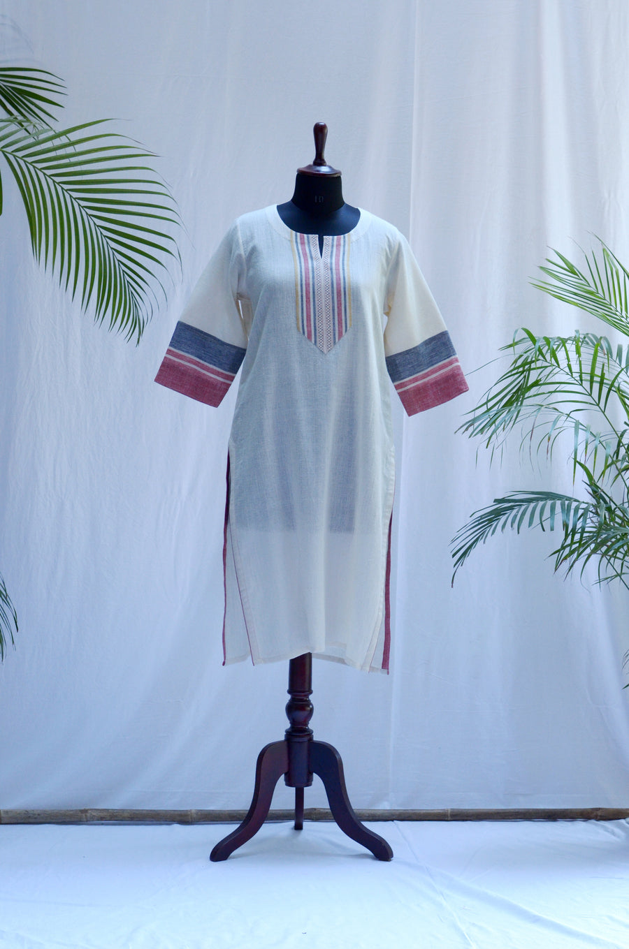 Color Band Comfort Cotton Kurta