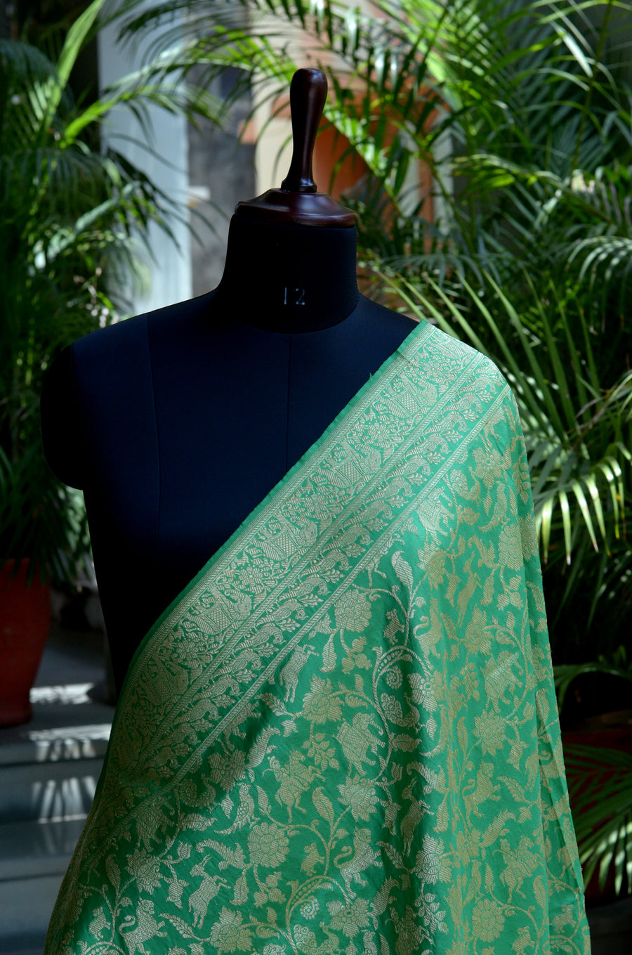 Banarasi Handloom Dupatta - Green