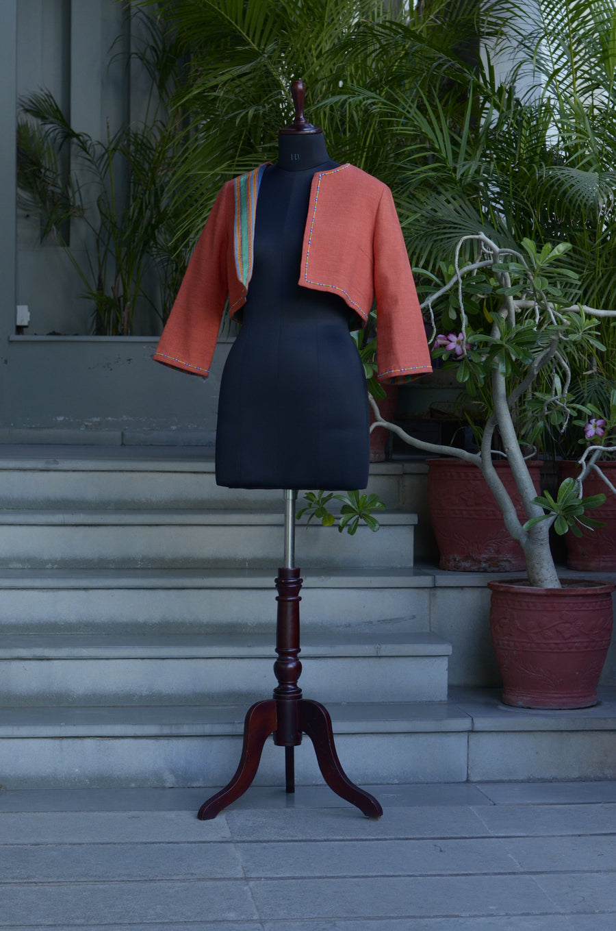 Handloom Cotton  Classic Short Jacket