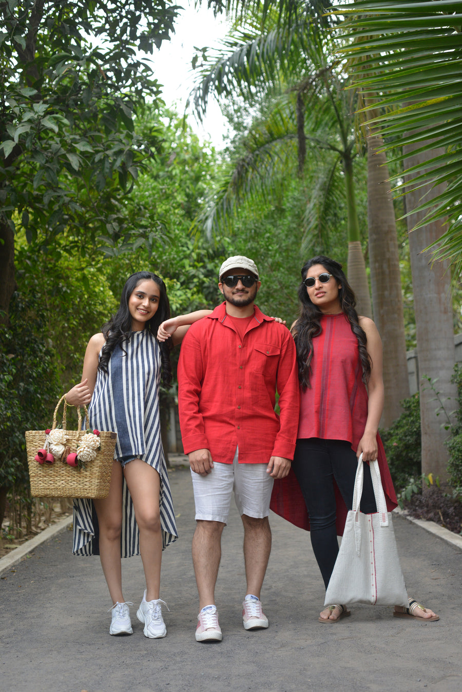 Pure Cotton Striking Red Engineered Shirt