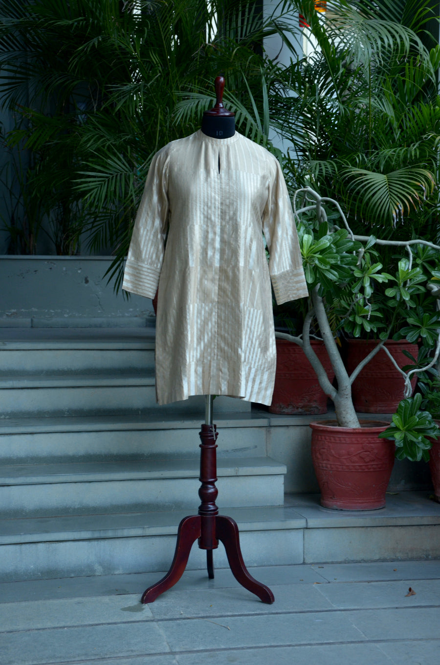 Hazelwood Handloom Benarasi Silk Kurta