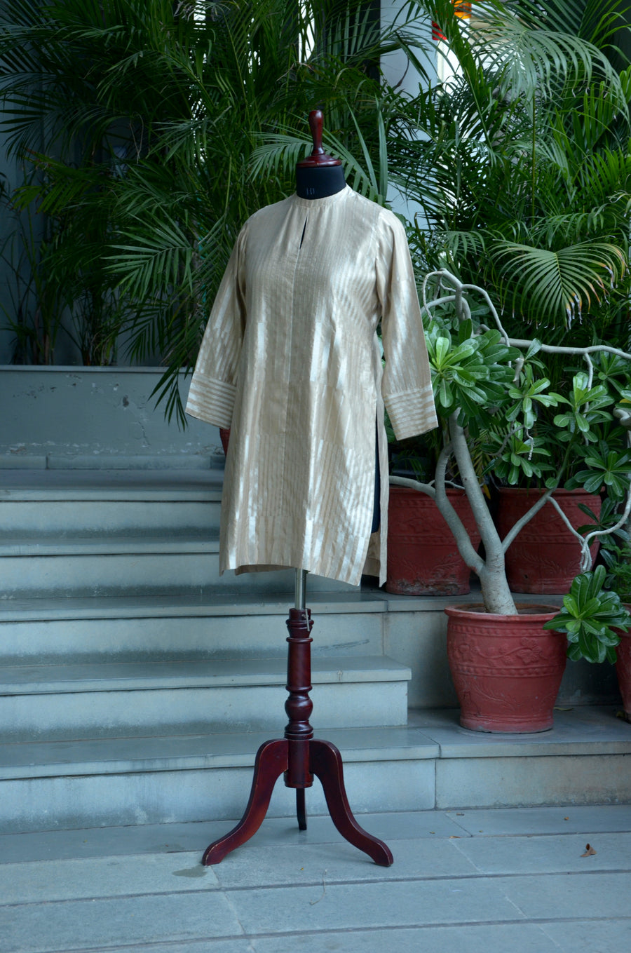 Hazelwood Handloom Benarasi Silk Kurta