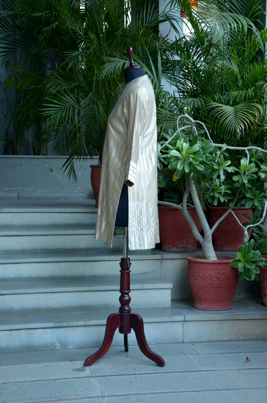 Hazelwood Handloom Benarasi Silk Kurta